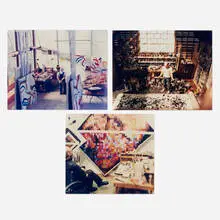 Joe Fig, Jackson Pollack; Chuck Close; Willem de Kooning (three works from the Inside the Artist's Studio series), 2002, C-print mounted to Sintra