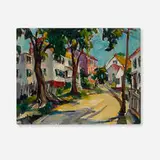 Louise Woodroofe, Gloucester Street, oil on canvas board