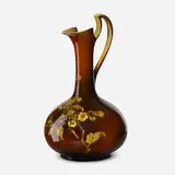 Albert R. Valentien for Rookwood Pottery, Light Standard Glaze ewer with apple blossoms