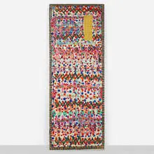 Charles Fambrough, Painted Door, 1999, mixed media on found door