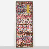 Charles Fambrough, Painted Door, 1999, mixed media on found door