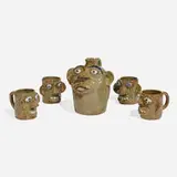 Jerry Brown, Face jug and four mugs
