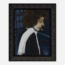 Eileen Doman, Bob Dylan, 2017, oil on canvas