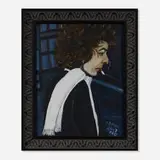 Eileen Doman, Bob Dylan, 2017, oil on canvas