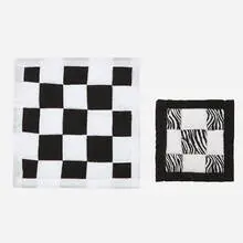 Gee's Bend, Small quilts, set of two, 2021, hand-stitched fabrics