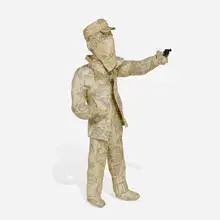 Roy Ferdinand, Burglar, 1994, papier-mâché with found object