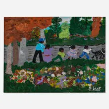 Bernice Sims, Kids, acrylic on canvas