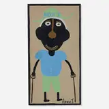 Annie Tolliver, My Dad Mose T., house paint on wood