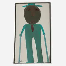 Mose Tolliver, Untitled, acrylic on found wood