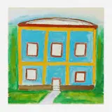 William Dawson, House, acrylic on paper