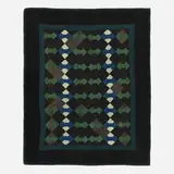 Mennonite, Bowtie variation quilt, pieced and quilted fabrics