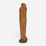 attribution Robert Cook, Untitled (Shivering Man), carved wood