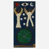 Leroy Almon, God's Spiritual Protector, 1987, carved and painted wood relief