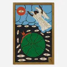 Leroy Almon, Angel, Devil on Earth, 1988, painted wood, glitter