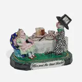 Gertrude Greene, Alice and the Mad Hatter, glazed ceramic
