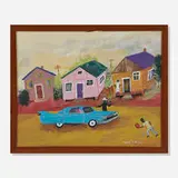 Howard McClain, A Player Comes to Visit, acrylic on canvas board