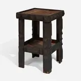 Tramp Art, Occasional table, layered and chip-carved wood