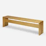 Charlotte Perriand, bench from Les Arcs, Savoie, c. 1968, pine