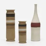 Bruno Gambone, collection of three vases