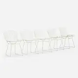 Harry Bertoia, dining chairs, set of five