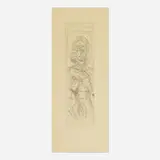 Alberto Giacometti, Annette de face, 1955, etching on paper