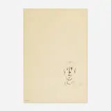Alberto Giacometti, Tête d'homme, 1957, lithograph