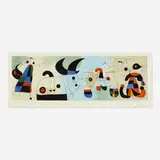 Joan Miró, Sur Quatre Murs, 1951, lithograph in colors