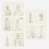 Alberto Giacometti, Derrière Le Miroir no. 127, 1961, lithograph