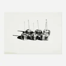 Wayne Thiebaud, Suckers State I, 1968, lithograph