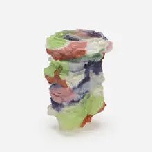 Thaddeus Wolfe, vase, 2013, mold blown glass