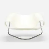 Ribbon chair, model CL9 by Cesare Leonardi and Franca Stagi, 1961, lacquered fiberglass, chrome-plated steel, sold Nov 2020