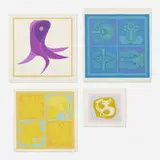 Kawashima Takeshi, four works, 1969-1975, screenprint on paper