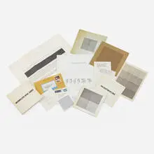 Sol LeWitt ephemera by Sol LeWitt, c. 1970, printed paper, ink on paper, sold Nov 2020