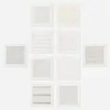 Agnes Martin, Paintings and Drawings: Stedelijk Museum Portfolio, 1990-1991, lithograph on vellum transparency paper