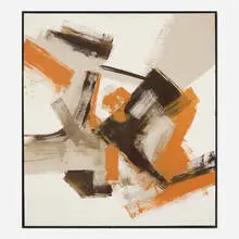 Jackie McElroy, Exploding Figure, 1966, acrylic and latex on canvas