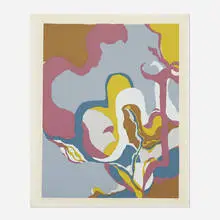 Jean Collins, Growth & Destruction I, c. 1965, screenprint in colors