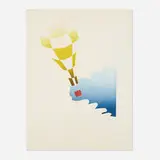 Yigal Zemer, Balloon, 1979, relief print on Arches