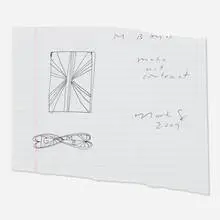 Mark Grotjahn, Untitled, 2009, pen on paper