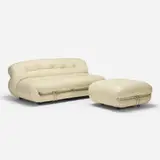 Afra & Tobia Scarpa, Soriana sofa and ottoman