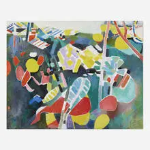 Jacques Lagrange, Le Jardin Botanique, 1957, oil on canvas