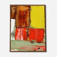 Untitled by Wesley Kimler, 1994, oil on canvas in artist's frame, sold Nov 2020