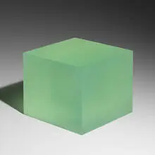 Peter Alexander, 10/7/16 (Flo Lime Box), 2016, urethane
