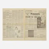 Yves Klein, Yves Klein Présente: Le Dimanche 27 Novembre 1960, 1960, offset lithograph