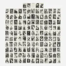 Mike Mandel, Baseball Photographer Trading Cards (complete set), 1975, offset lithograph