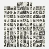 Mike Mandel, Baseball Photographer Trading Cards (complete set), 1975, offset lithograph