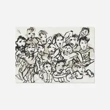 Untitled by Nicole Eisenman, 1996, ink on paper, sold Nov 2020