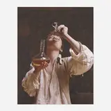 Philip Haas, Boy Drinking (after Carracci), 2008, digital chromogenic print on canvas