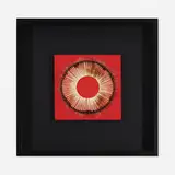 Bernard Aubertin, Dessin de Feu sur Table Rouge