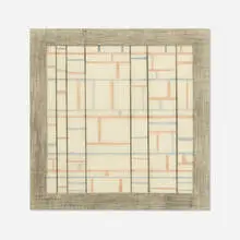 Untitled (Third Theme) by Burgoyne Diller, 1945, graphite and crayon on vellum, sold Nov 2020