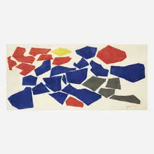 Robert Goodnough, Untitled (tapestry), c. 1980, hand-knotted wool